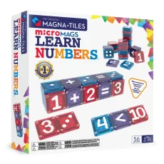 MAGNA-TILES | Magnetická stavebnice microMAGS | Learn Numbers 56 dílů