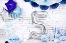 PARTYDECO | Balón narodeninové číslo | 5