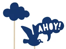 PARTYDECO | Zapichovací dekorace | AHOY, 9.5-22.5 cm 9ks