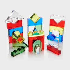 TickiT | Barevné křišťálové bloky | set 25 ks