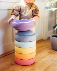 Stapelstein Original rainbow pastel - balanční stohovací kameny