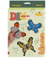 HAMA | Zažehlovací korálky | MIDI - Dárkový box Motýlci