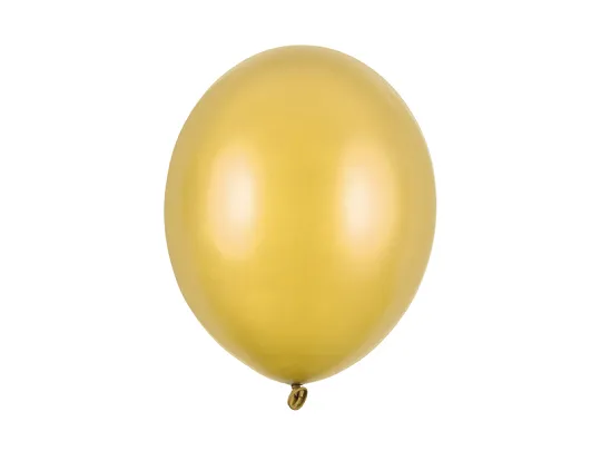 PARTYDECO Nafukovací pevné balónky 30cm, Metalické - různé barvy - Metalické barvy: Světle zelená