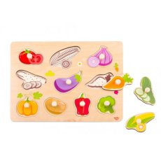 Tooky Toy Vkladacie puzzle Zelenina