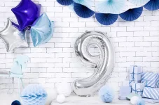 PARTYDECO | Balón narodeninové číslo | 9