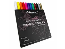 Artmagico | Akrylový popisovač s Extra jemným hrotem (0,7 mm) 12 ks