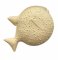 Masážní ortopedická podložka  balanční ryba, písková žlutá - měkké