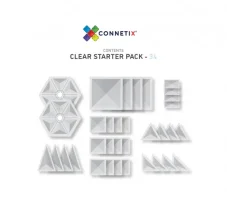 Connetix Tiles | 34 kusů | Clear Pack