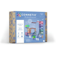 Connetix Tiles - rozšiřovací sada kuličková dráha PASTEL  80 ks