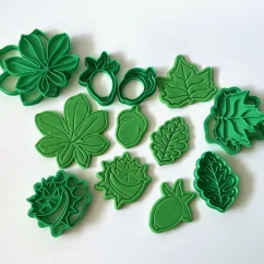 Listy a plody - vykrajovače - sada 6 ks