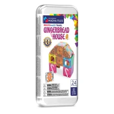 Magna Tiles | Magnetická stavebnica microMAGS | Gingerbread House Travel Set 24 dielov