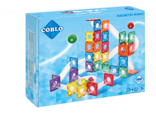 COBLO - Magnetická stavebnica - guličková dráha - 100 dielov - Classic