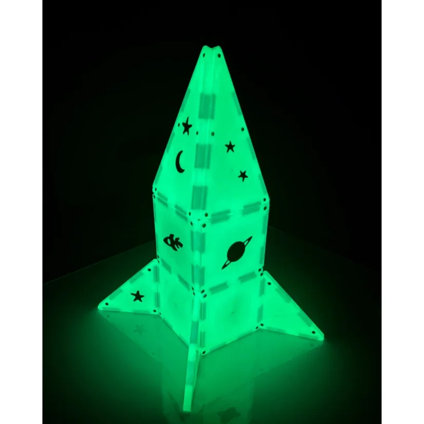 Magna Tiles | Magnetická stavebnice | Glow 16 dílů