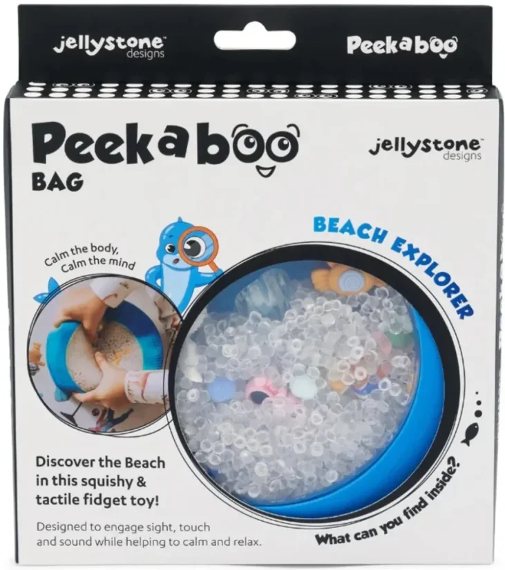 Jellystone | Senzorický disk s figurkami A-Ku-Ku! Peekaboo | motiv Pláž