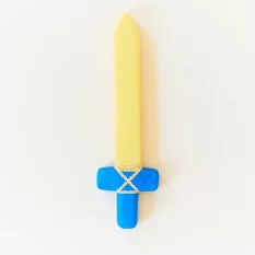 Sarah's Silks Mäkký hodvábny meč (modrý)