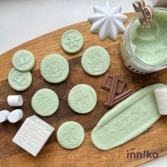 Inniko | Obtiskovací kostka s válečkem 2v1 | Zima