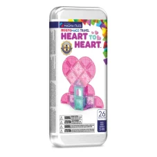Magna Tiles | Magnetická stavebnice microMAGS | Heart to Heart | Cestovní sada 26 dílů