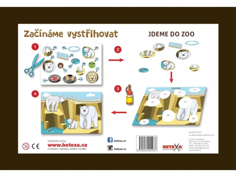 BETEXA Začínáme vystřihovat - Jedeme do ZOO