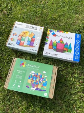 Magna Tiles x Connetix Tiles x MiDeer magnetické stavebnice