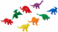 edx Dinosauři k třídění a počítání (128 ks)