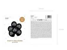 PARTYDECO | Nafukovací balónky | Piráti 30cm, mix 6ks