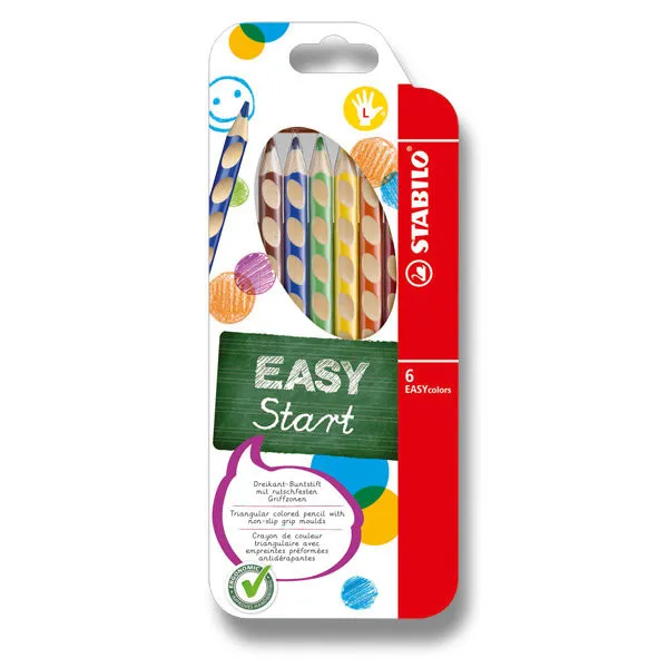 STABILO EASY colors L pro leváky sada 6 kusů