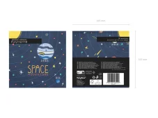 PARTYDECO Párty obrúsky Vesmír, 33x33 cm, mix 20ks