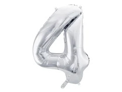 PARTYDECO balón narozeninové číslo 4