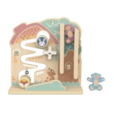 Tooky Toy - Závodní dráha Zvířátka 2v1 Pastel