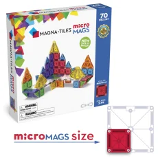 Magna Tiles - Magnetická stavebnice microMAGS Deluxe Set 70 dílů