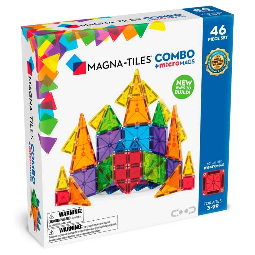 Magna Tiles - Magnetická stavebnice Combo 46 dílů