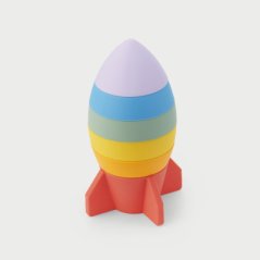 TickIt SiliSoft stohovacia raketa (Rainbow) - Pk6