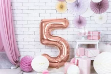 PARTYDECO | Balón narodeninové číslo | 5