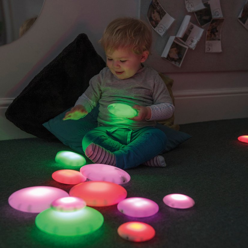 Svítící kameny sada 12 ks