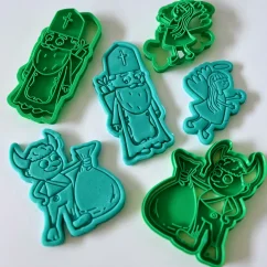 Mikuláš čert anjel - vykrajovače - súprava 3 ks