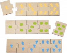 Haba Dřevěné puzzle pro učení  a přiřazování Denní aktivity 15 ks