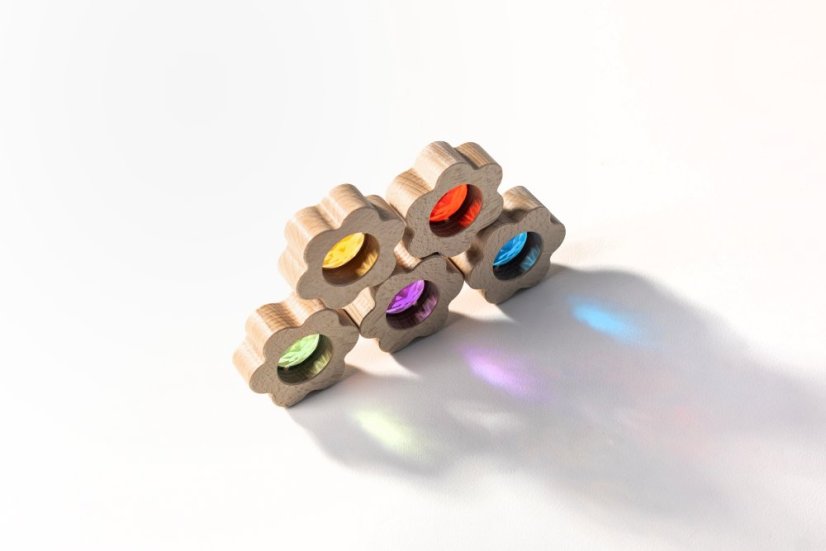 Sada 5 květinek kuk-kostka