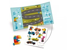 DJECO Premiestniteľné samolepky pre najmenších Formule