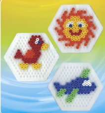 Hama - Korálkový set s šestiúhelníkem MIDI 400 ks