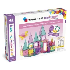 Magna Tiles | Magnetická stavebnice | Castle DLX 48 dílů