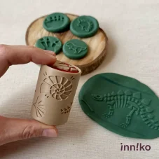 Inniko | Sada tiskátek s válečkem | Dinosauří stopy
