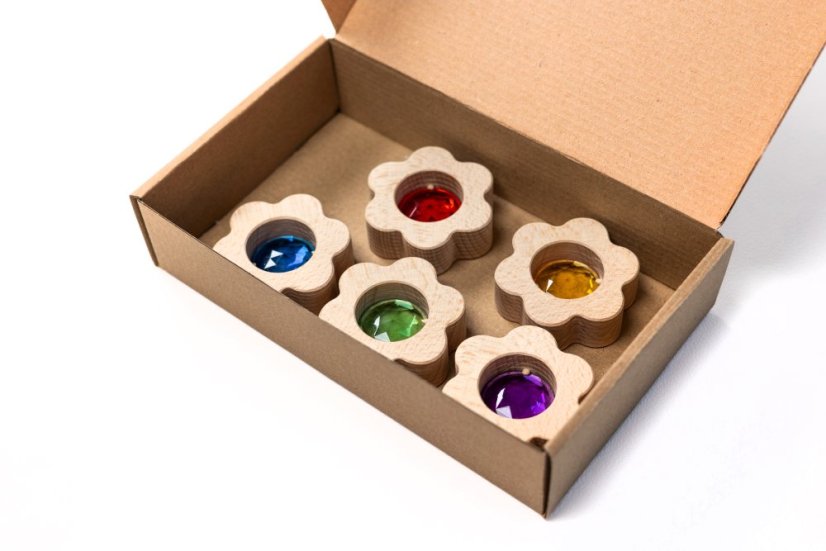 Sada 5 květinek kuk-kostka