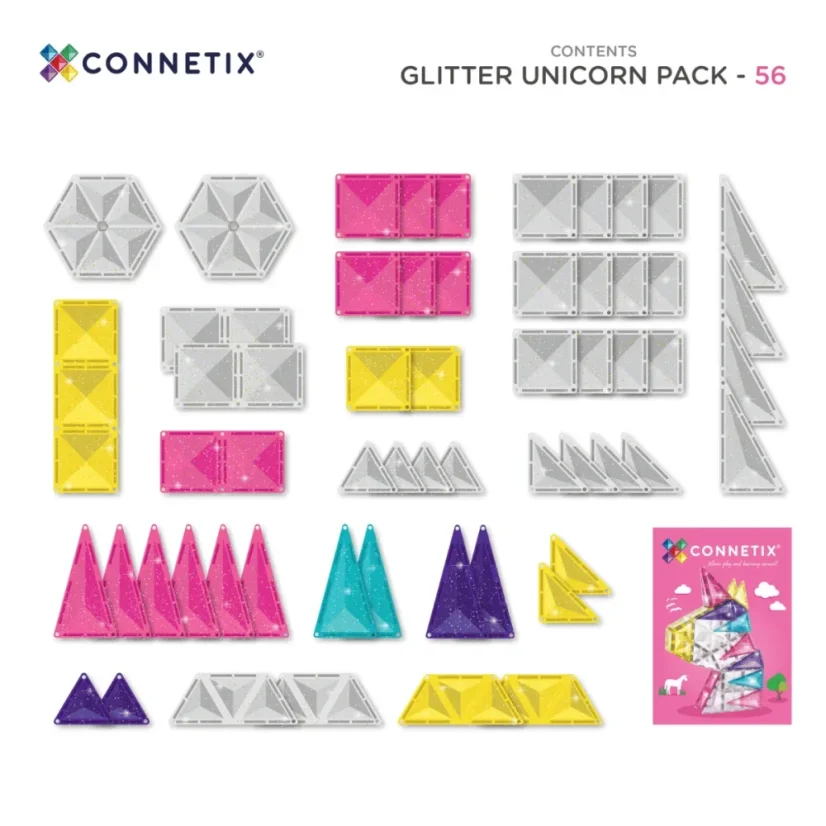 Connetix Tiles | Trblietavý jednorožec | 56 ks