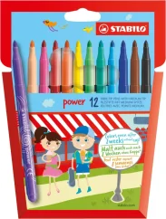 STABILO power Vláknový fix 12ks