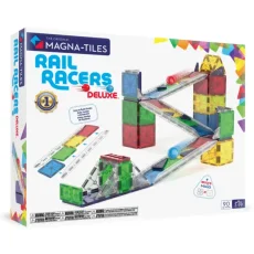 Magna Tiles - Magnetická stavebnice Rail Racers DELUXE 90 dílů