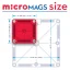 Magna Tiles | Magnetická stavebnice microMAGS | Cestovní sada 26 dílů