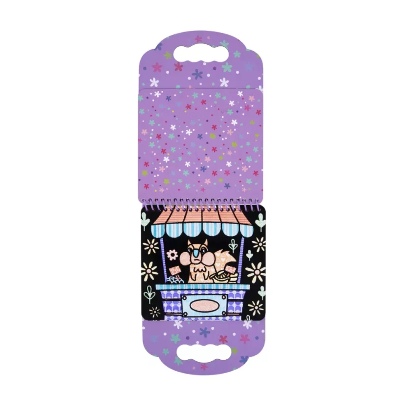 tookyland Sametové malování Zvířátka 6 obrázků 8 fixů