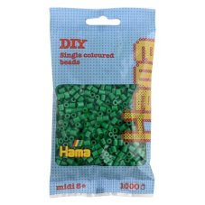 HAMA | Zažehľovacie korálky | MIDI zelené 1.000 ks