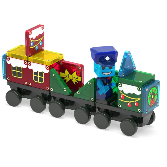 Magna Tiles - Magnetická stavebnice microMAGS Adventní kalendář 34 dílů