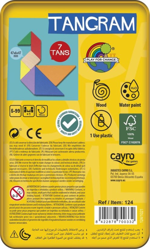 Cayro 124 - Tangram Metal Box (FSC)